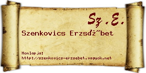 Szenkovics Erzsébet névjegykártya