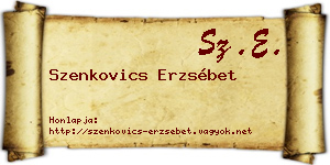 Szenkovics Erzsébet névjegykártya
